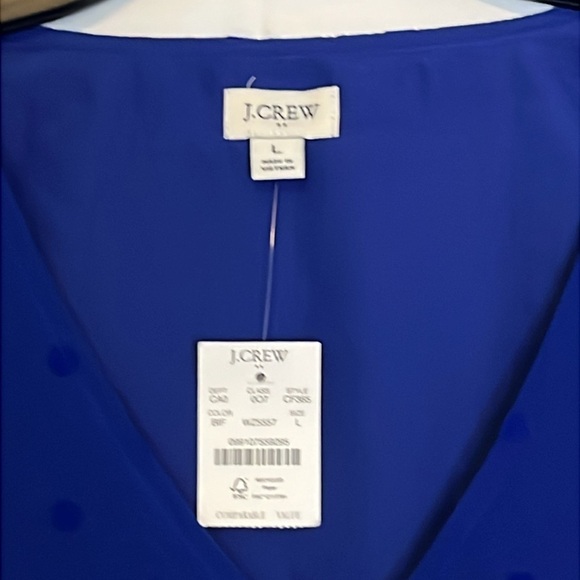 Women's, J.Crew, Light Weight, V-Neck, Dotted Detailed, Long Sleeve, Size Large - Picture 3 of 12